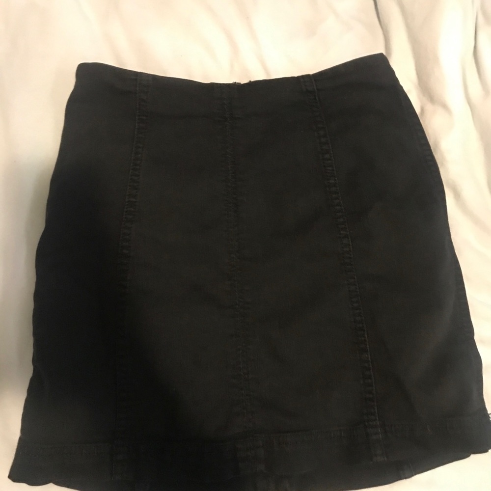 Black free people high waisted skirt